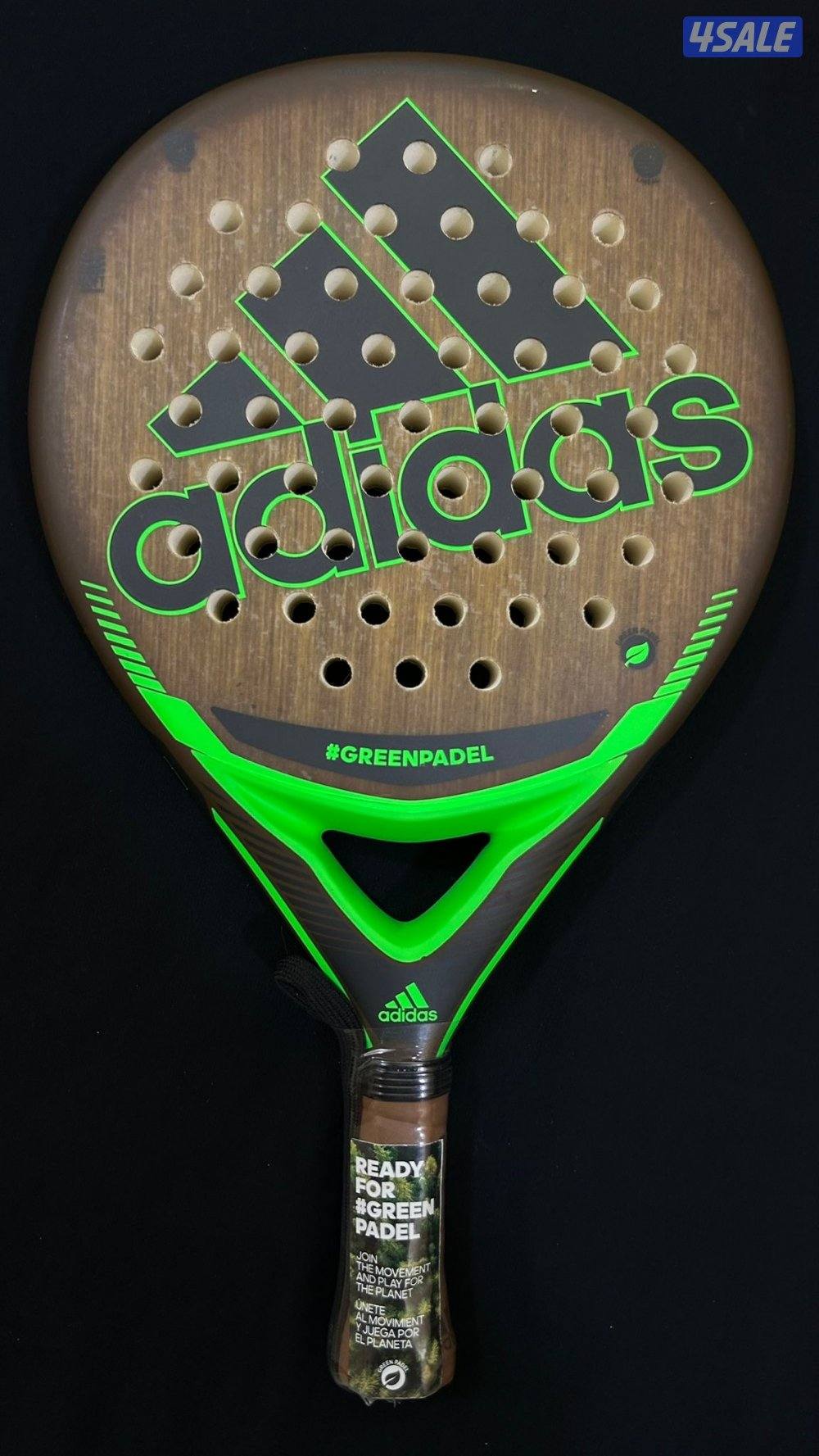 New- Adidas Green Padel Racket - 20Kd0