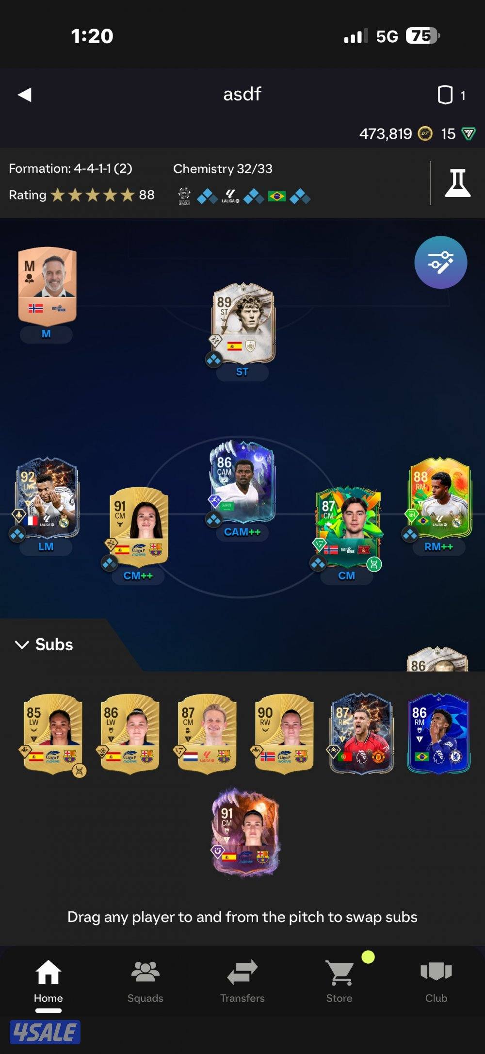 حساب فيفا 26 اسطوري مع مليون2