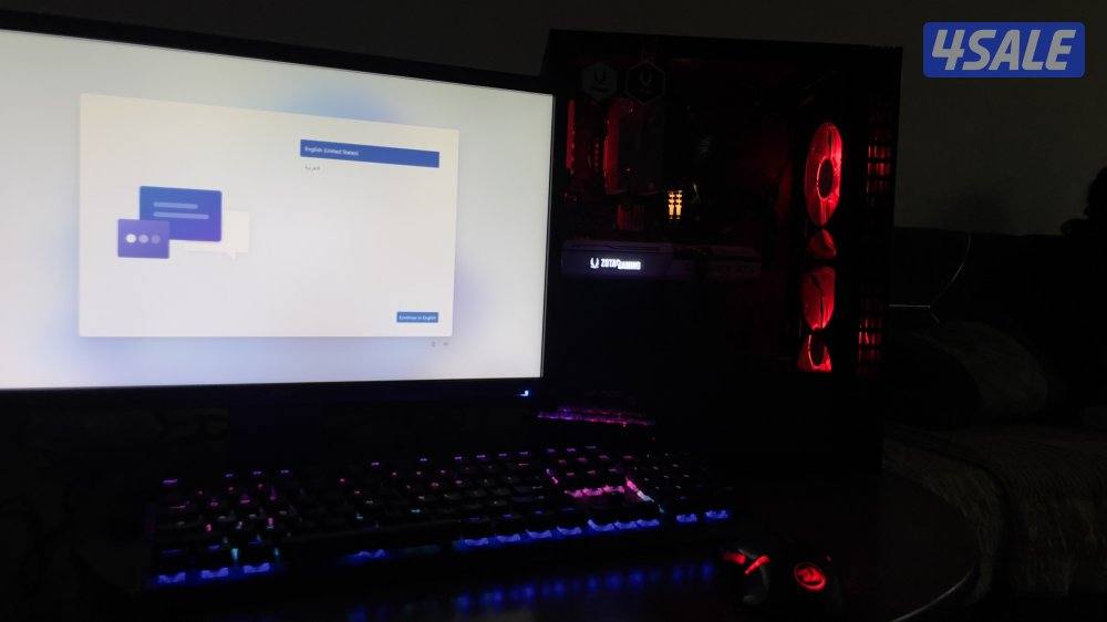 للبيع ستب كامل بي سي 3060ti الكرت الابيض النادر4