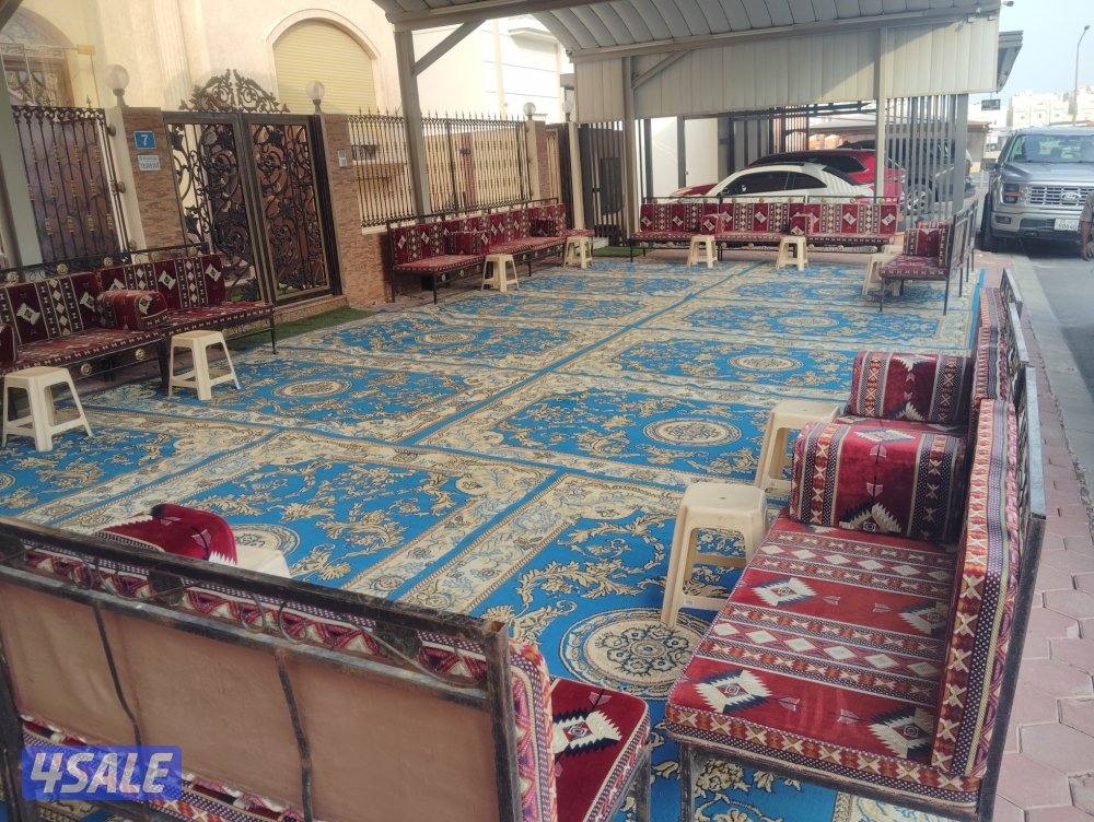 تاجير خيمة و بيت شعر كرسي و طاولات طعام دفات زينه منزل تسكيرة حدائق6