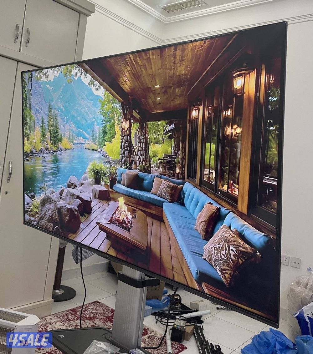 للبيع تلفزيون TCL سمارت 55 بوصه 2025 أعلي فئه مستعمل يوم كفالة الغانم0
