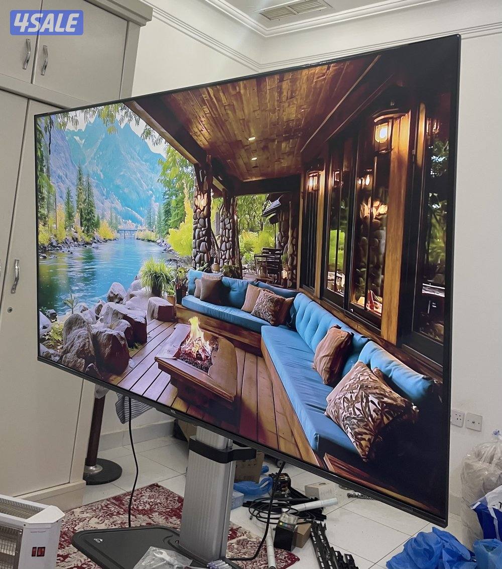 تلفزيون TCL سمارت 55 بوصه 2025 اعلي مواصفات مستعمل يوم كفالة الغانم0