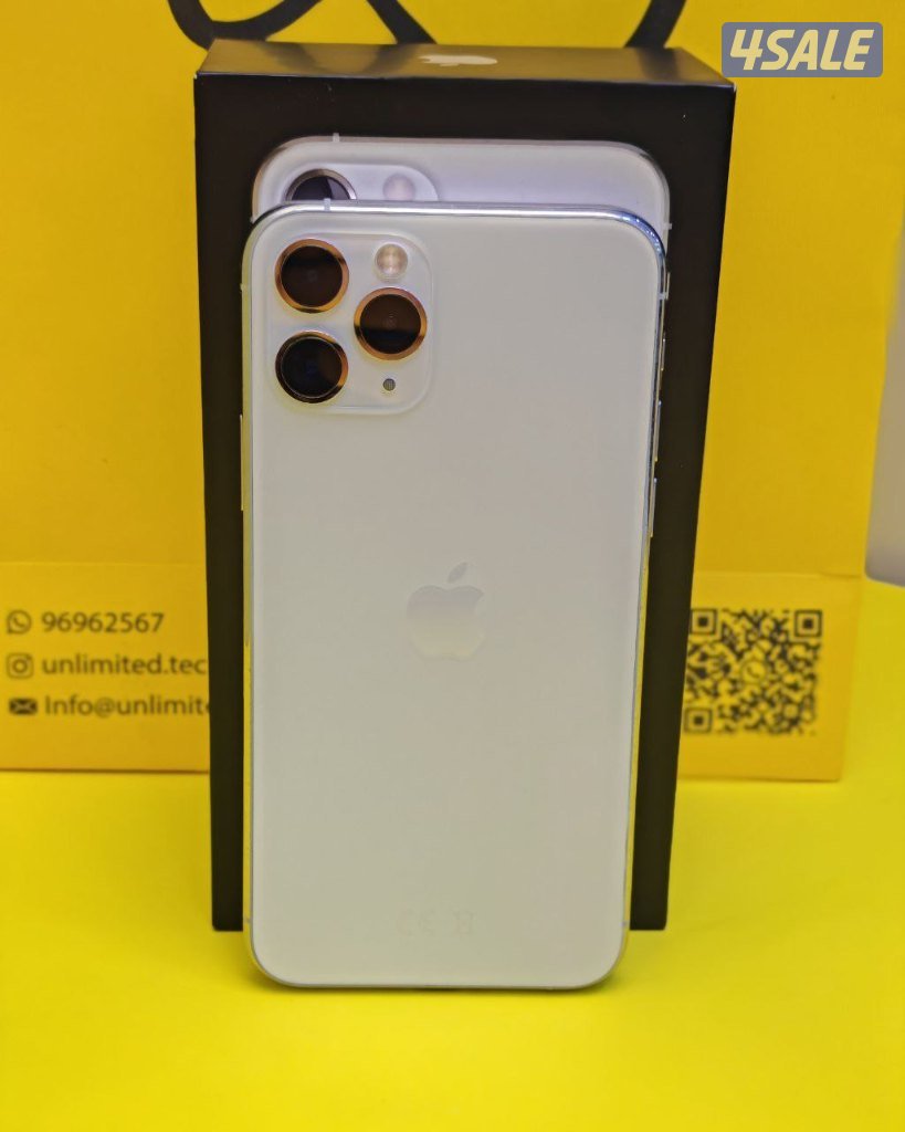ايفون 11 برو – 64GB – فضي – 100٪ iPhone 11 Pro 64GB Silver, Battery12