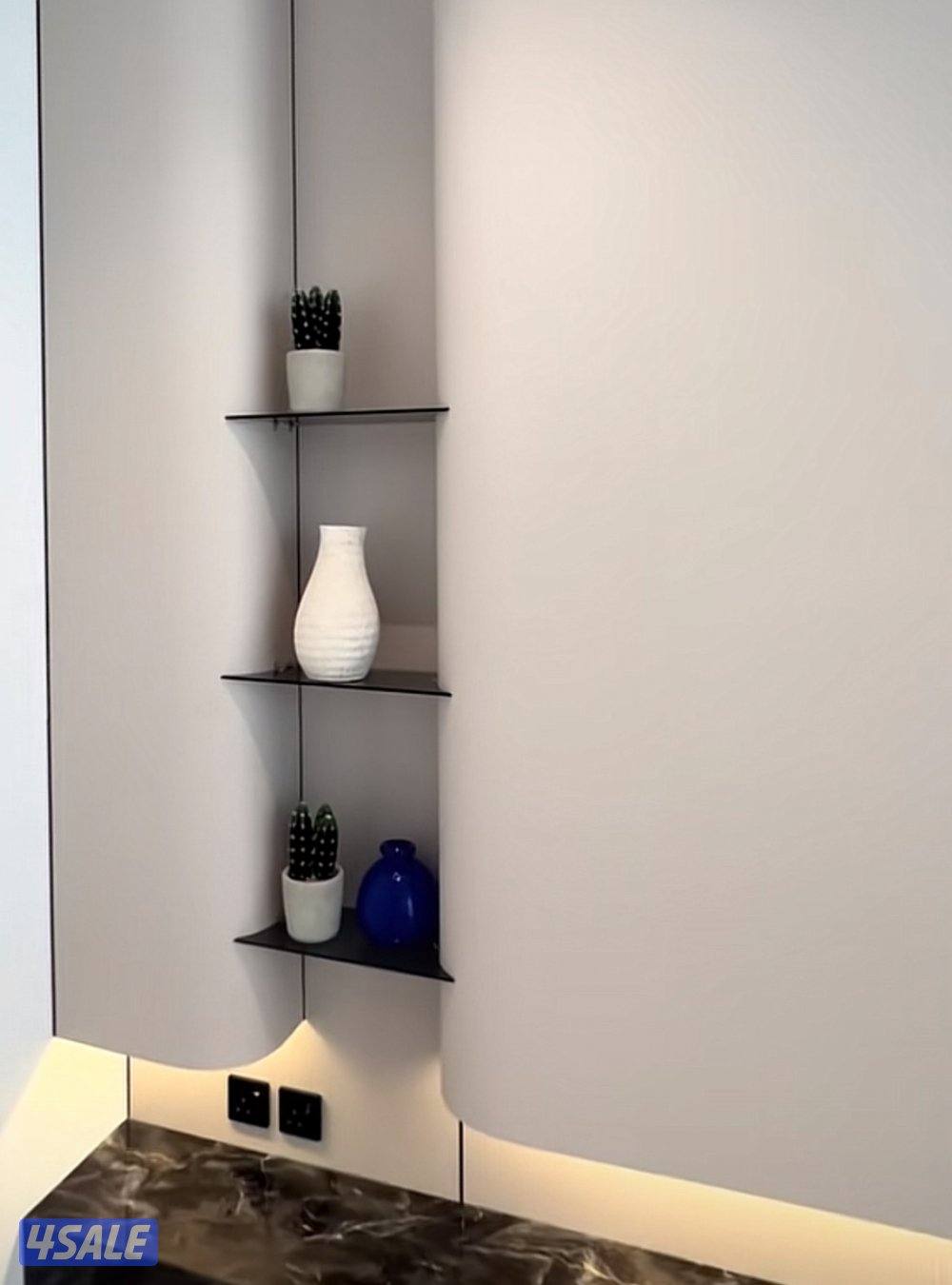 ديكورات خشبيه داخليه للمنازل صبغ ورق جدران تركيب جام شيبورد15