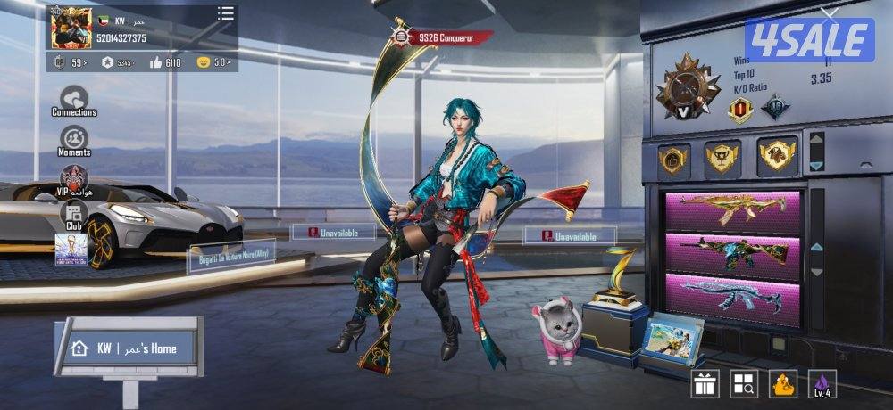 للبيع حساب بوبجي قوي حط سعرك اخذه بلمعقول0