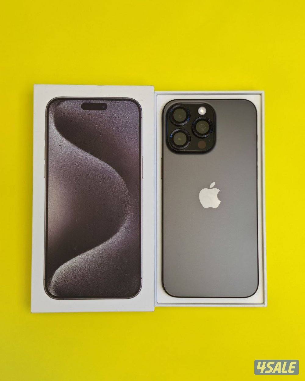 ايفون 15 برو ماكس – 512 جيجا – تيتانيوم أسود  iPhone 15 Pro Max 512GB0