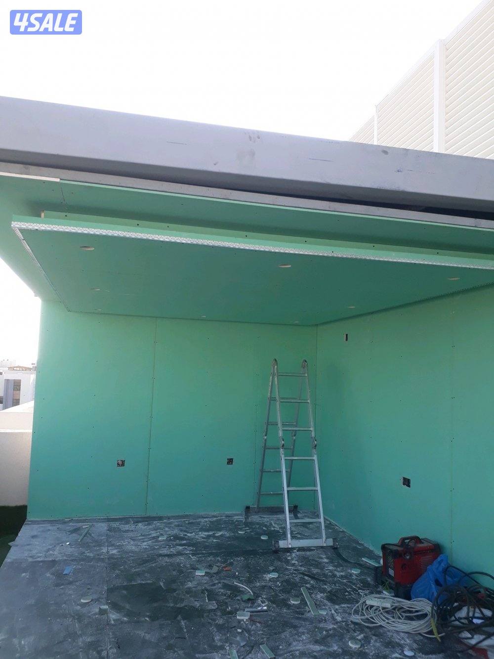 Gypsum board cement board 60×60 ceiling  partition  repairing10