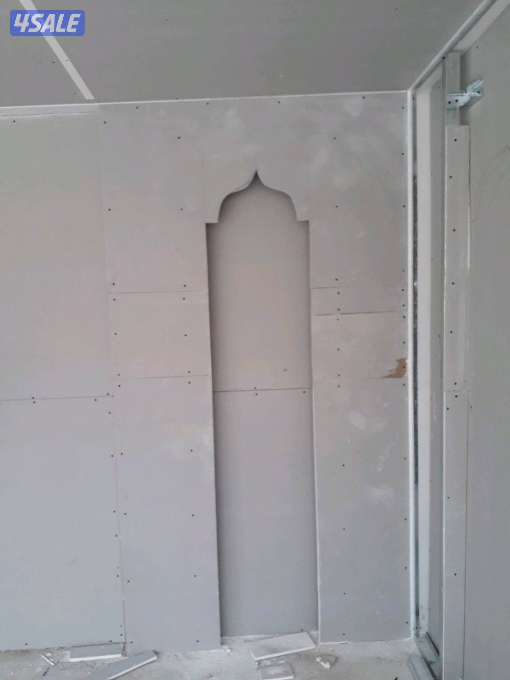 Gypsum board cement board 60×60 ceiling  partition  repairing13