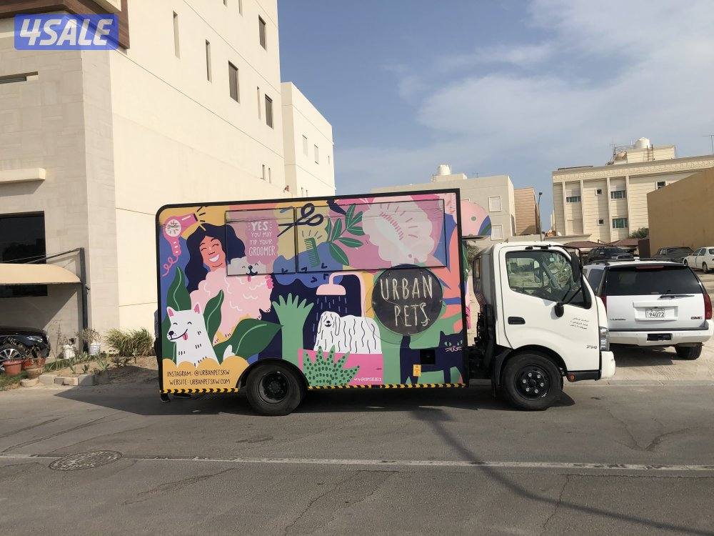 عربة غسيل حيوانات متنقلة0