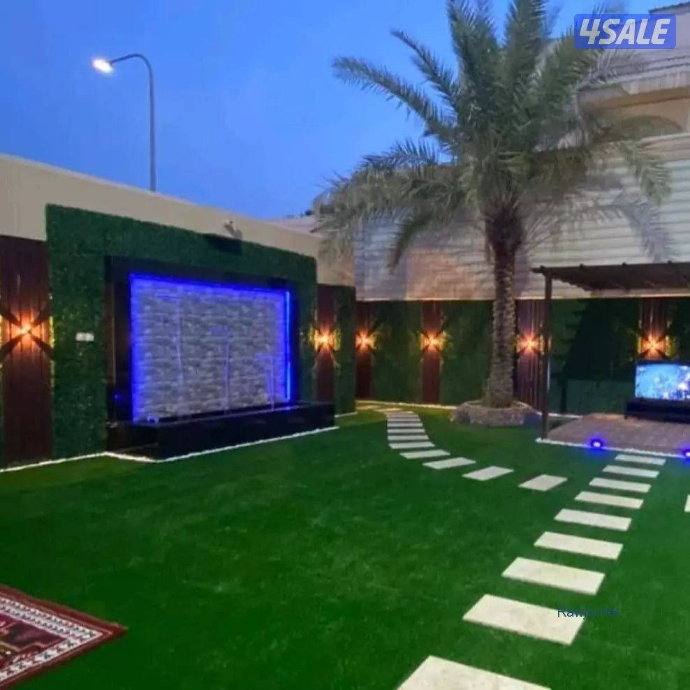 تنسيق حدائق تركيب ثيل صناعي وطبيعي وسور تركي بافضل الاسعار10