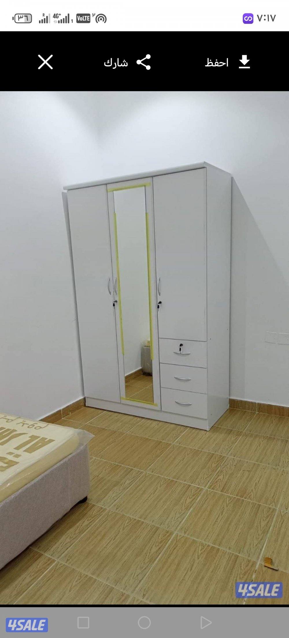 كبت ٢ باب ارفف وعلاقة جديد بسعر ٤٥ دينار2