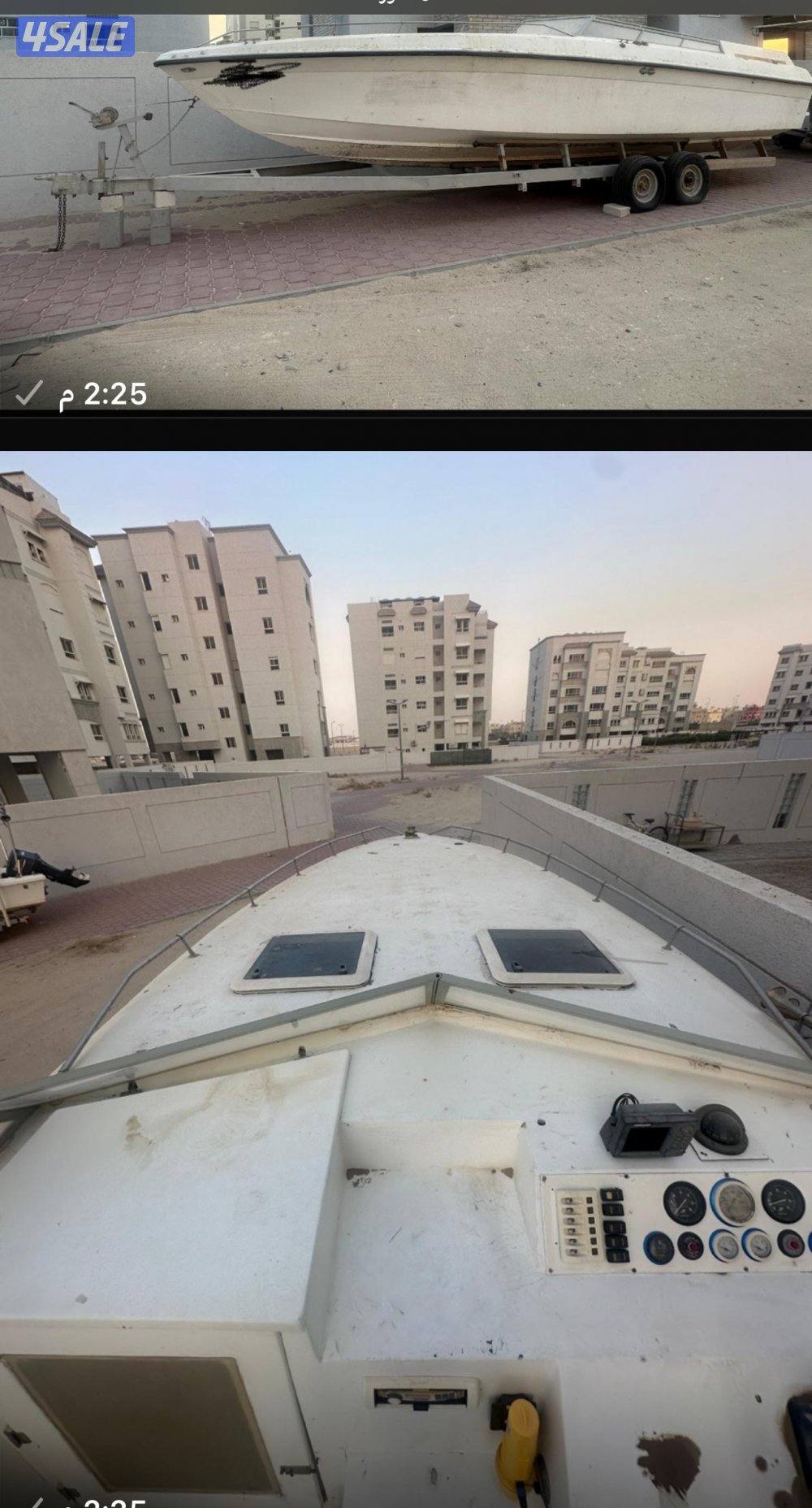 للبيع طرار امريكي كوجر ٣٥ قدم كامل مع جهاز الداخلية وونش ناقص المكاين1