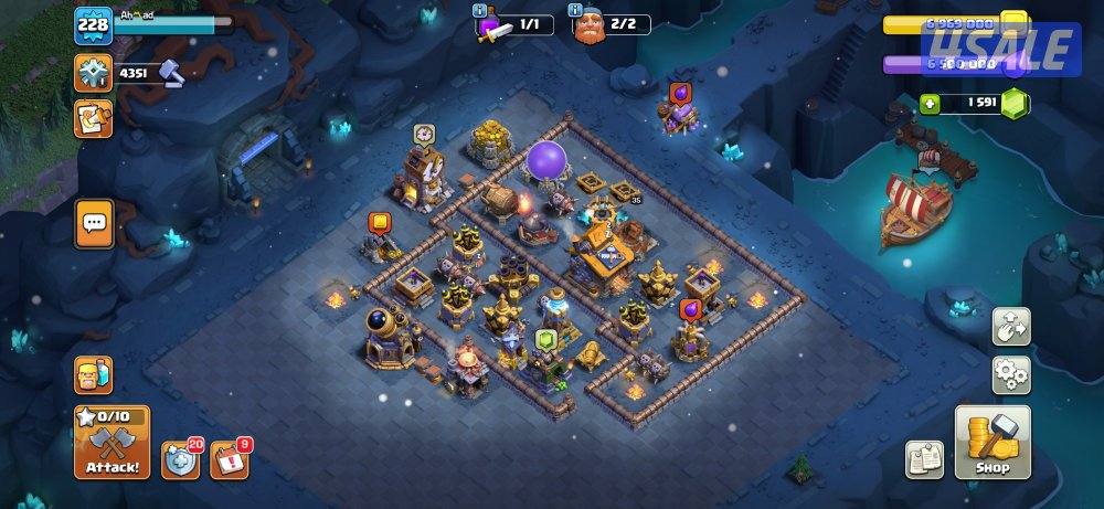 قريه حساب كلاش اوف كلانز للبيع12