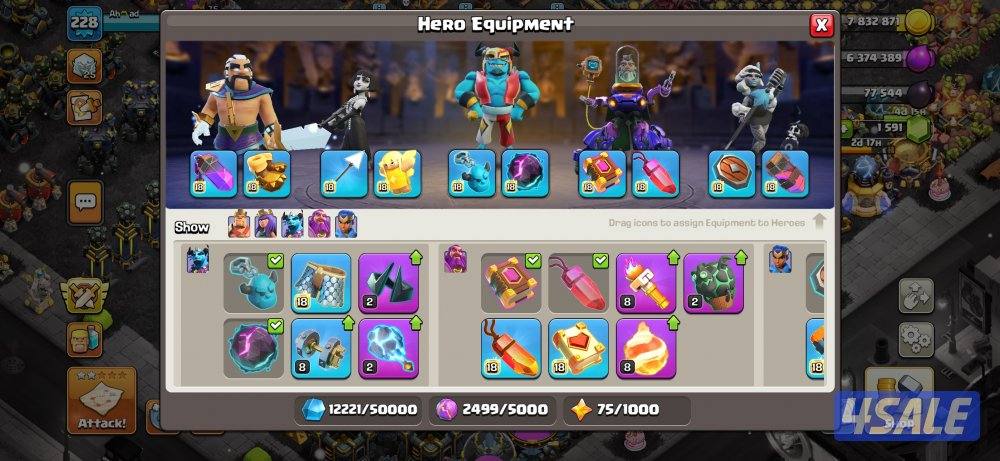 قريه حساب كلاش اوف كلانز للبيع14