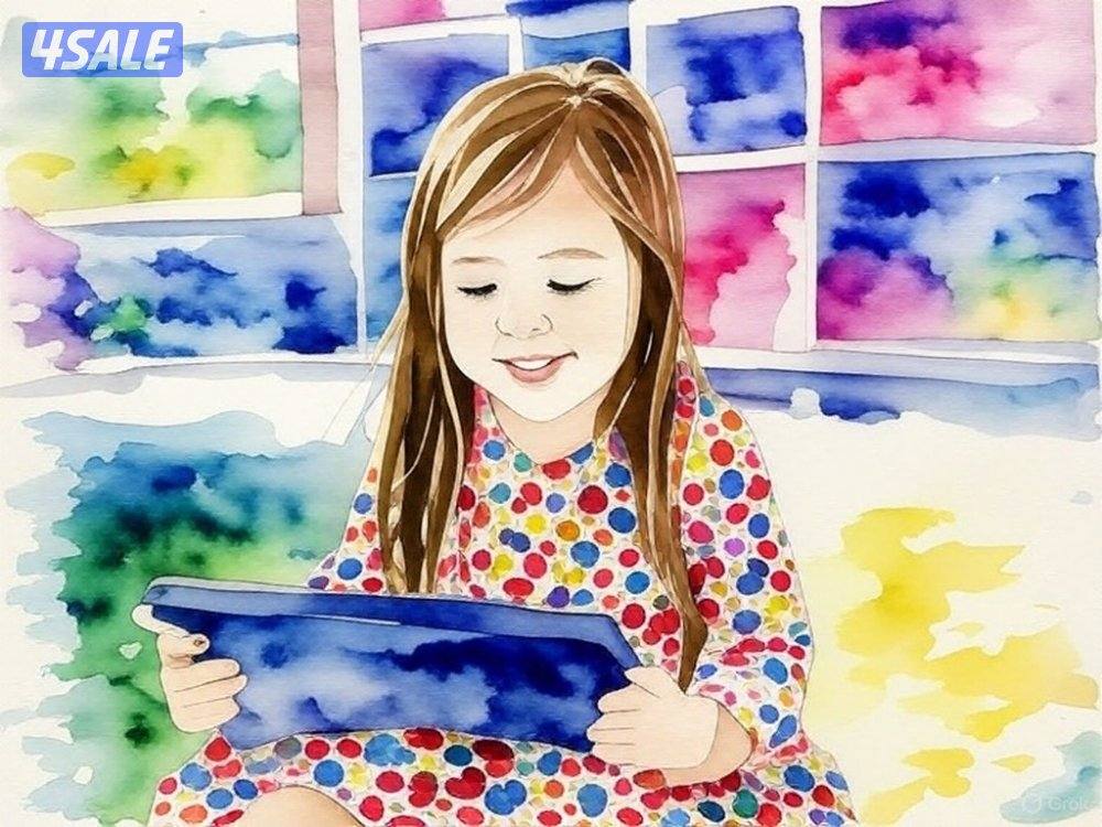 جديد تابلت اطفال ازرق ماركة اوتي تاو4