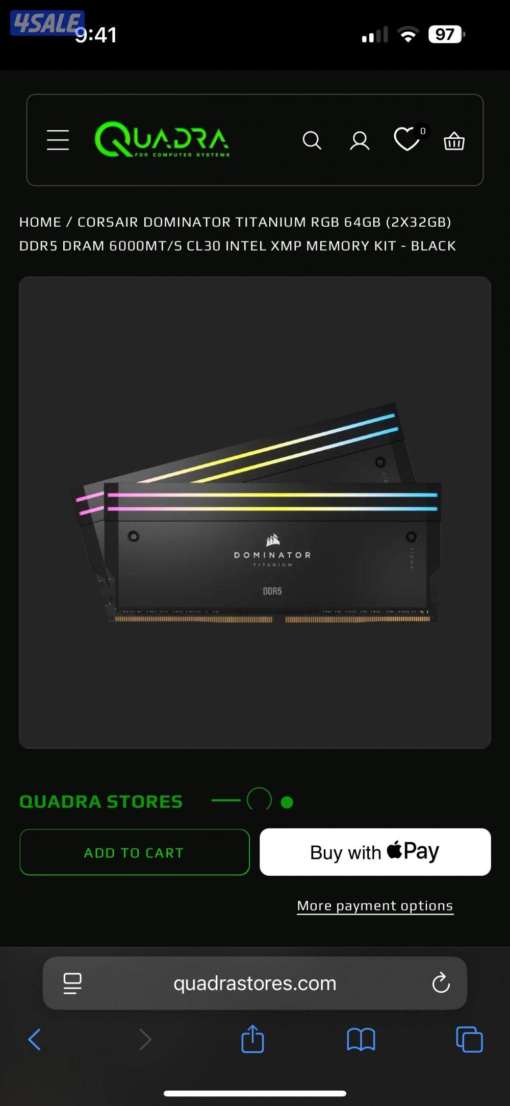 للبيع رامات ddr5 dominator ram التواصل واتسب فقط1