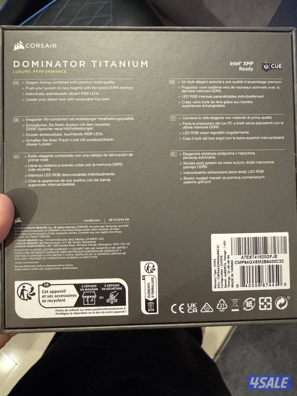 للبيع رامات ddr5 dominator ram التواصل واتسب فقط3