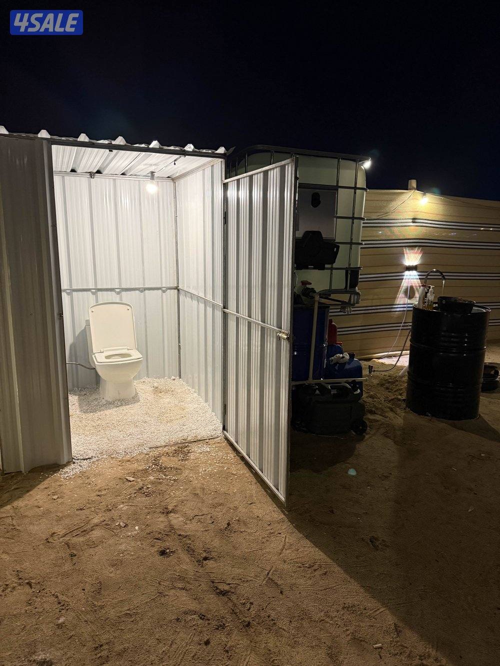 كشته مرتبه تتكون من خيمتين وقعده مقابل مخفر جبد14