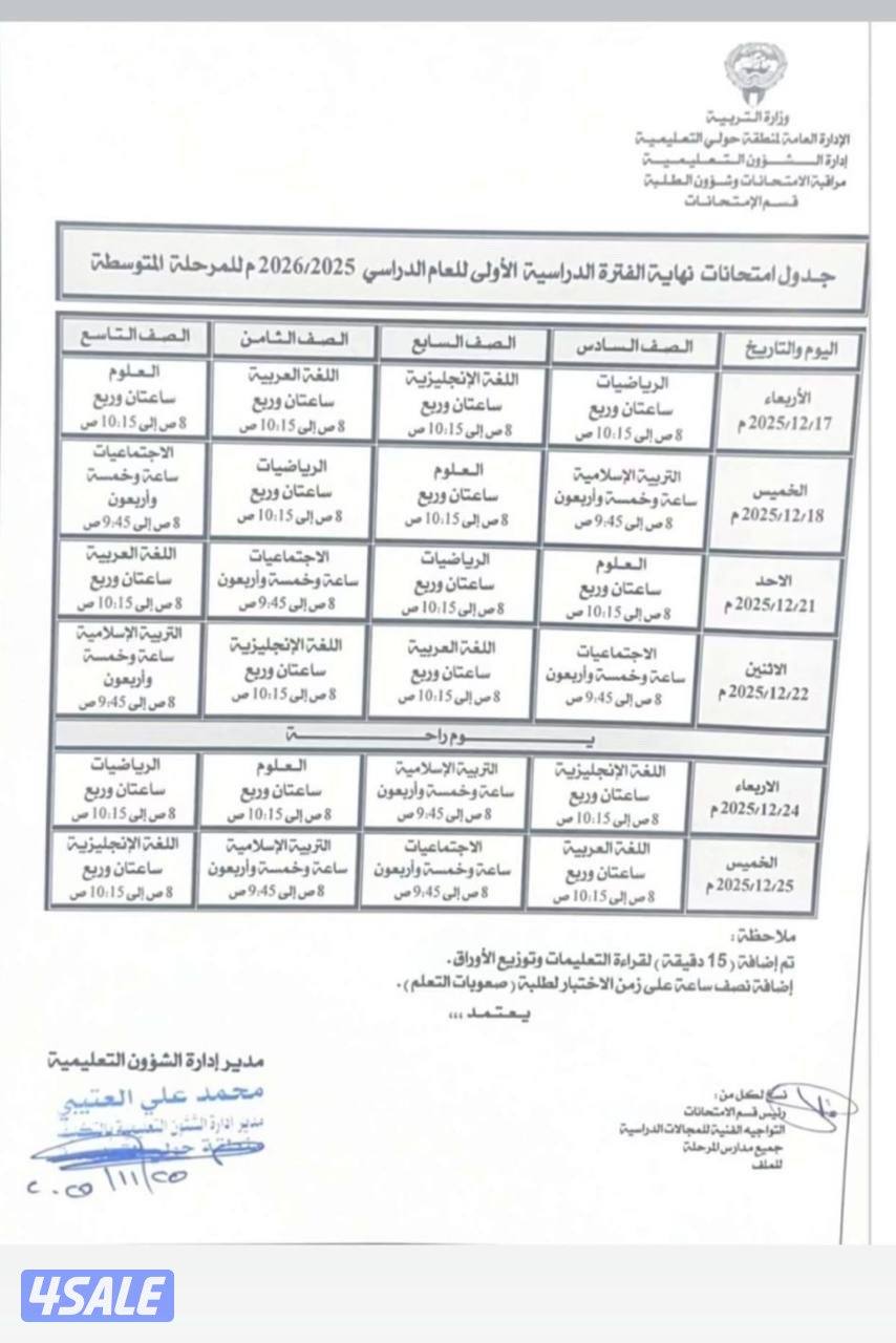 مدرس اول لغه إنجليزيه لتدريس طلاب المرحله المتوسطه0