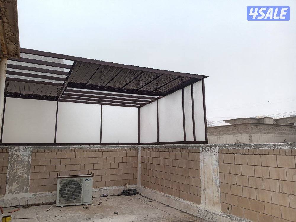 حداد مظلات أبواب سوار غرف سندويتش بانل0