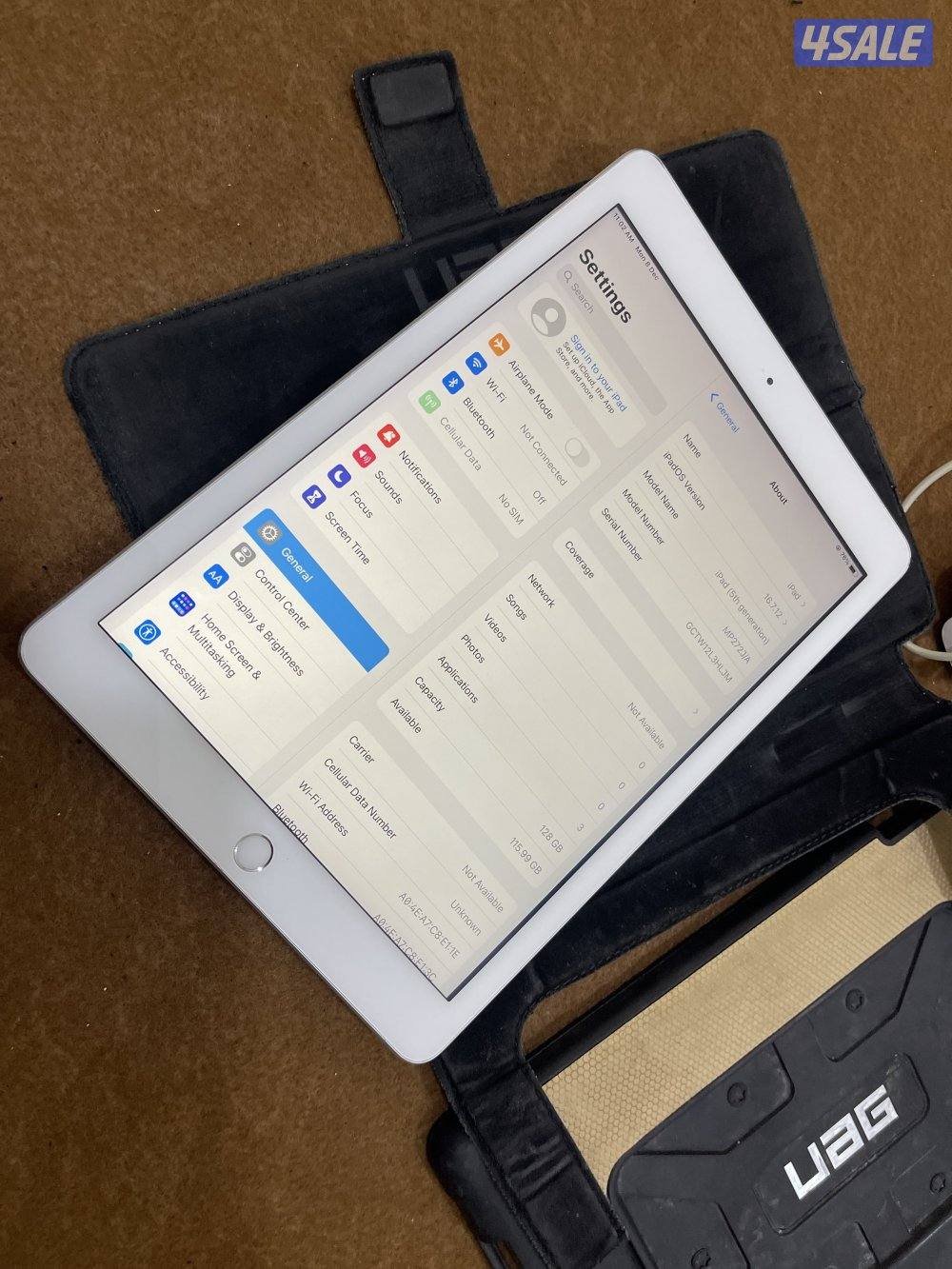 ايبادين ابل 5 الخامس 128 قيقا خط شريحة بطارية 96 نظيف مو مصلح مع الكفر6