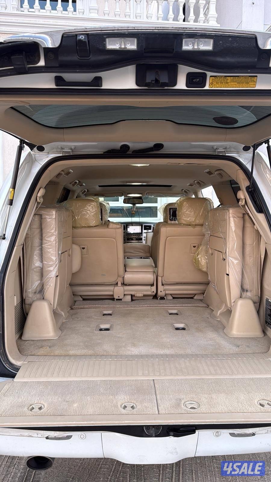 جيب لكزس ٢٠١٣ ماشي ٢٣٠ لون ابيض الدرجه الاولى شاشات وراه الفول2