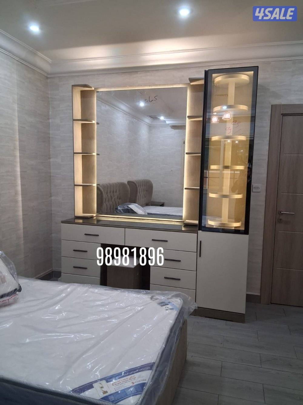 تفصال وجاهز غرف النوم والكباتات والدرسنج والسرير حسب الكتالوج والقياس9