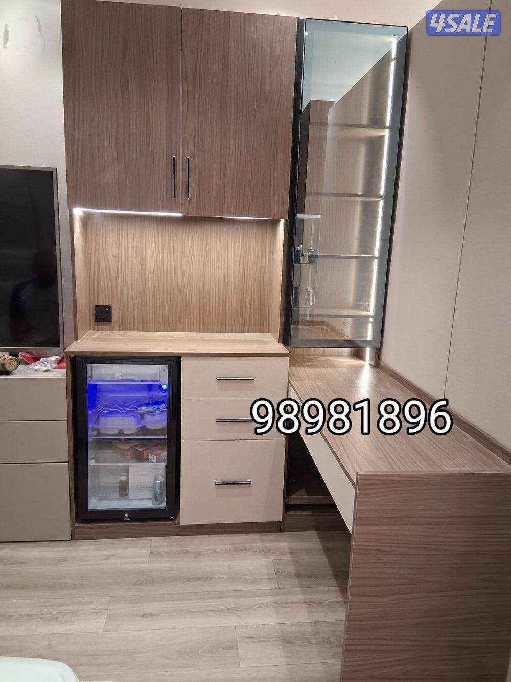 تفصال وجاهز غرف النوم والكباتات والدرسنج والسرير حسب الكتالوج والقياس12