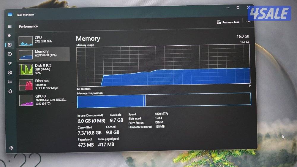 16gb ddr5 ram 5600 MT/s kingstone fury beast6