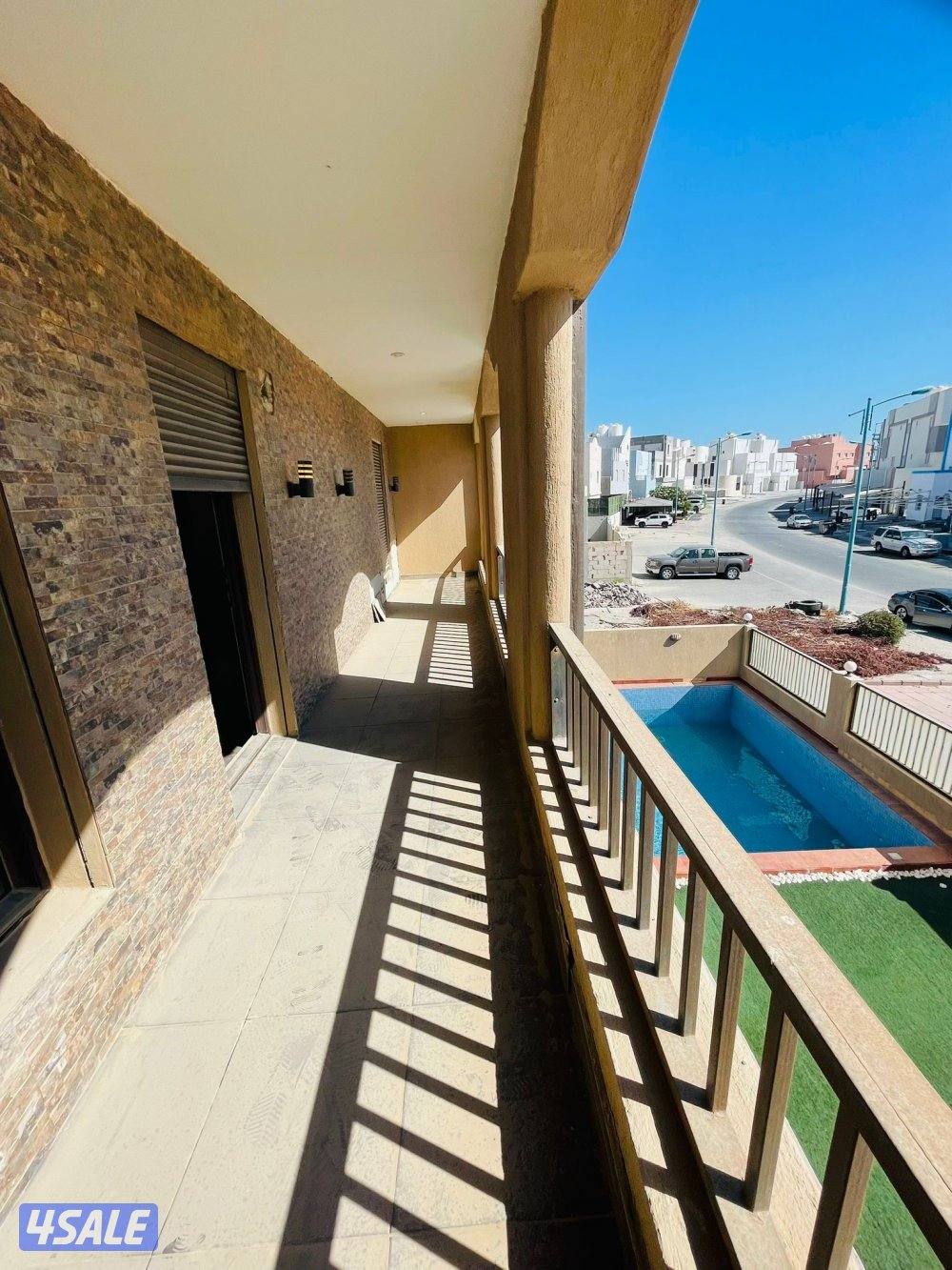 للايجار شاليه في صباح الاحمد البحرية صف ثاني مع مسبح2