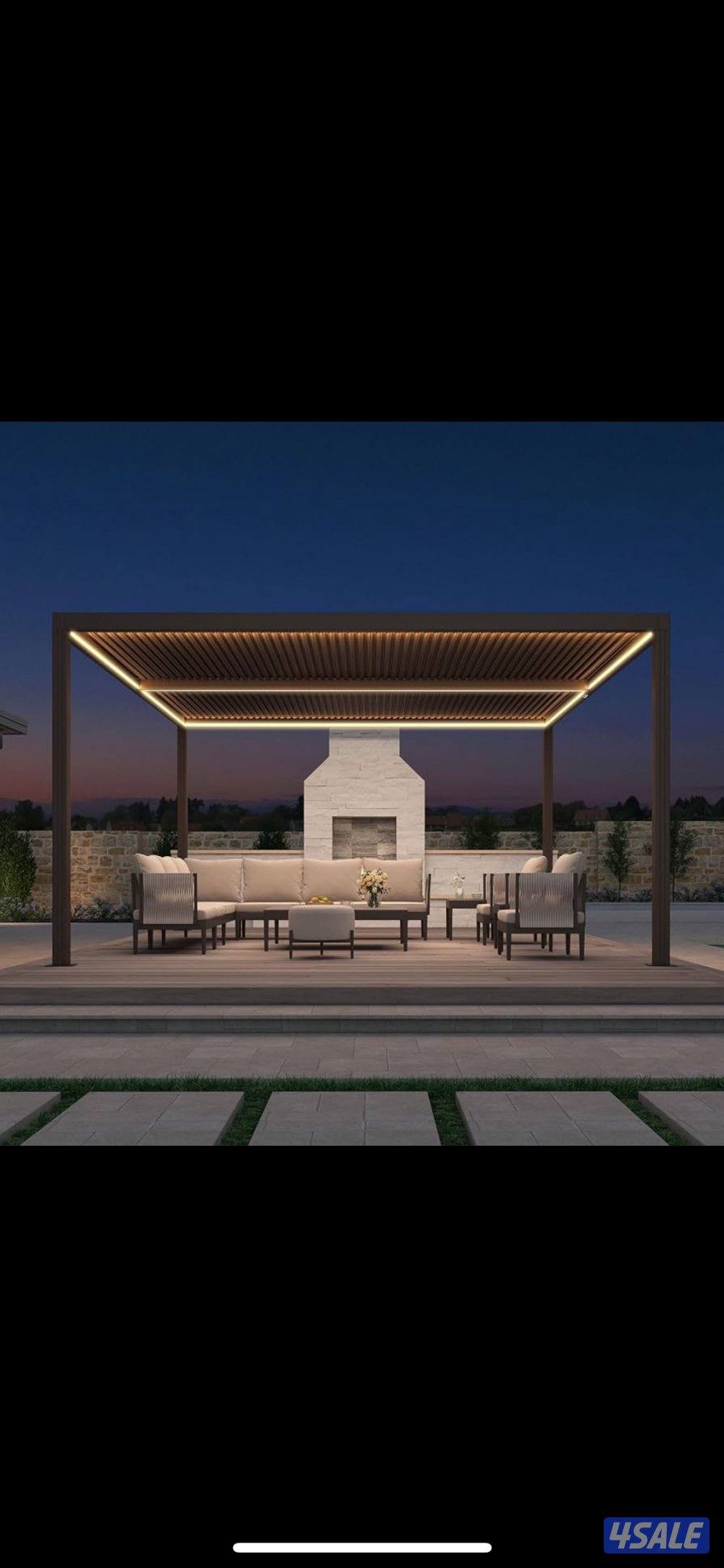 عريش خيزران - مظلات قعدات - بروجكتر - (شاشه عرض)12