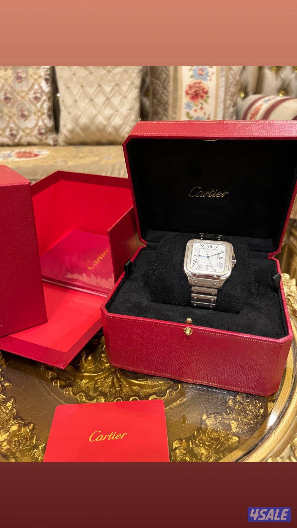 للبيع ساعه كارتير كامل المرفقات نفس الاصلية سويسرية جديده غير مستخدمه1