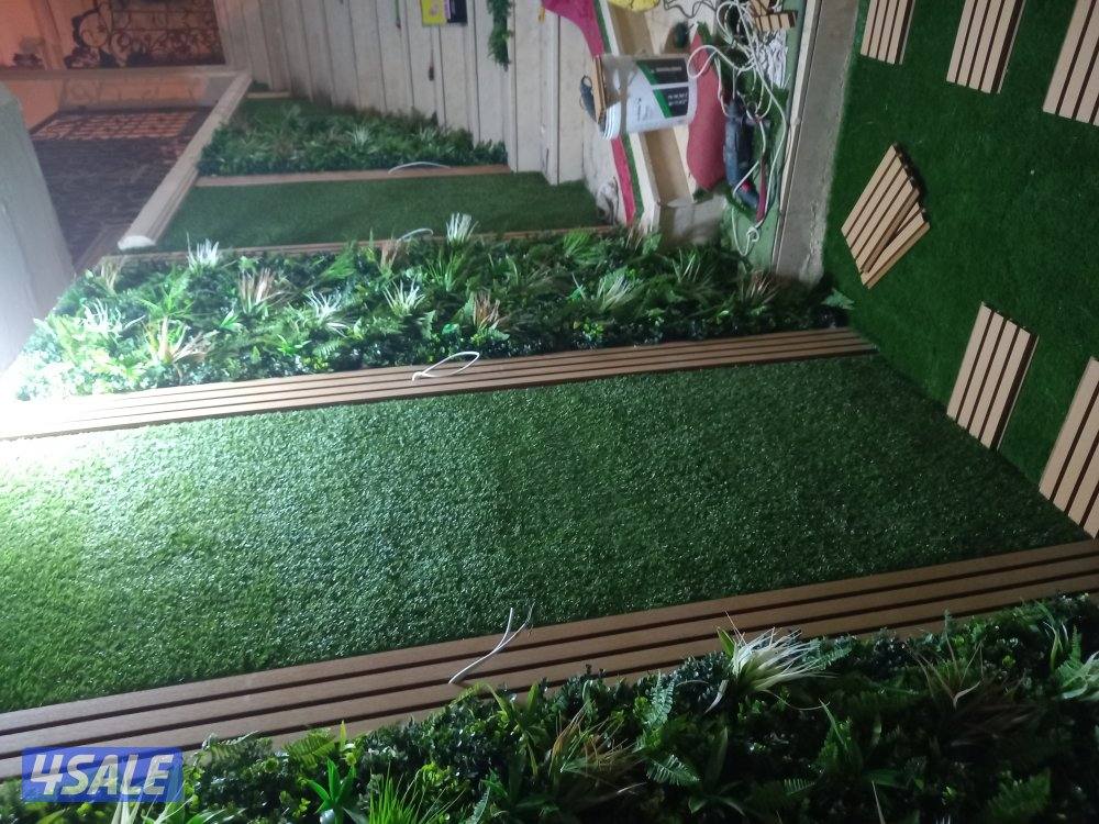 تنسيق حدائق تركيب تيل صناعي وطبيعي سور تركي4