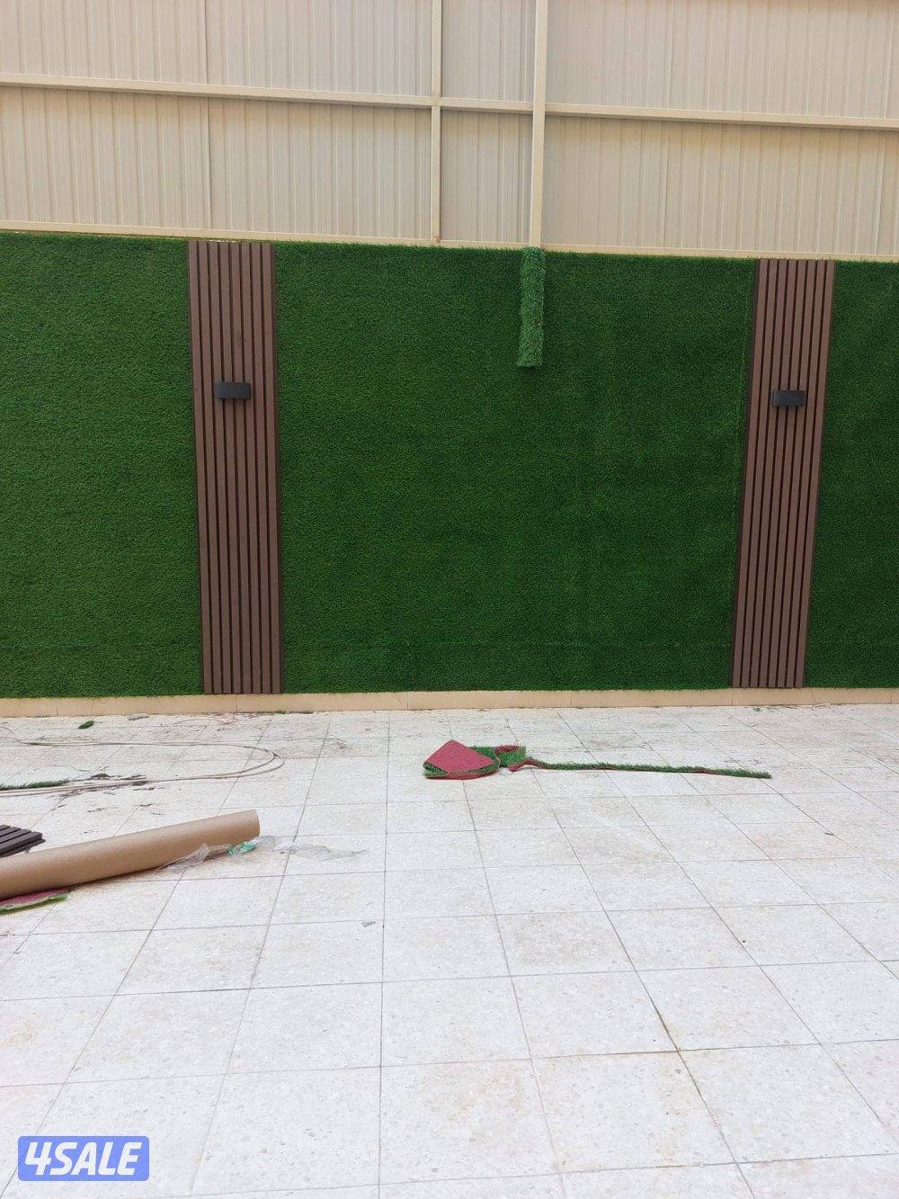 تنسيق حدائق تركيب تيل صناعي وطبيعي سور تركي6