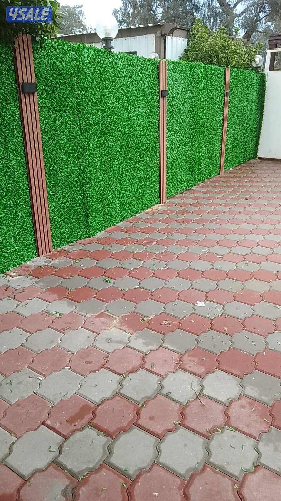 تنسيق حدائق تركيب تيل صناعي وطبيعي سور تركي10