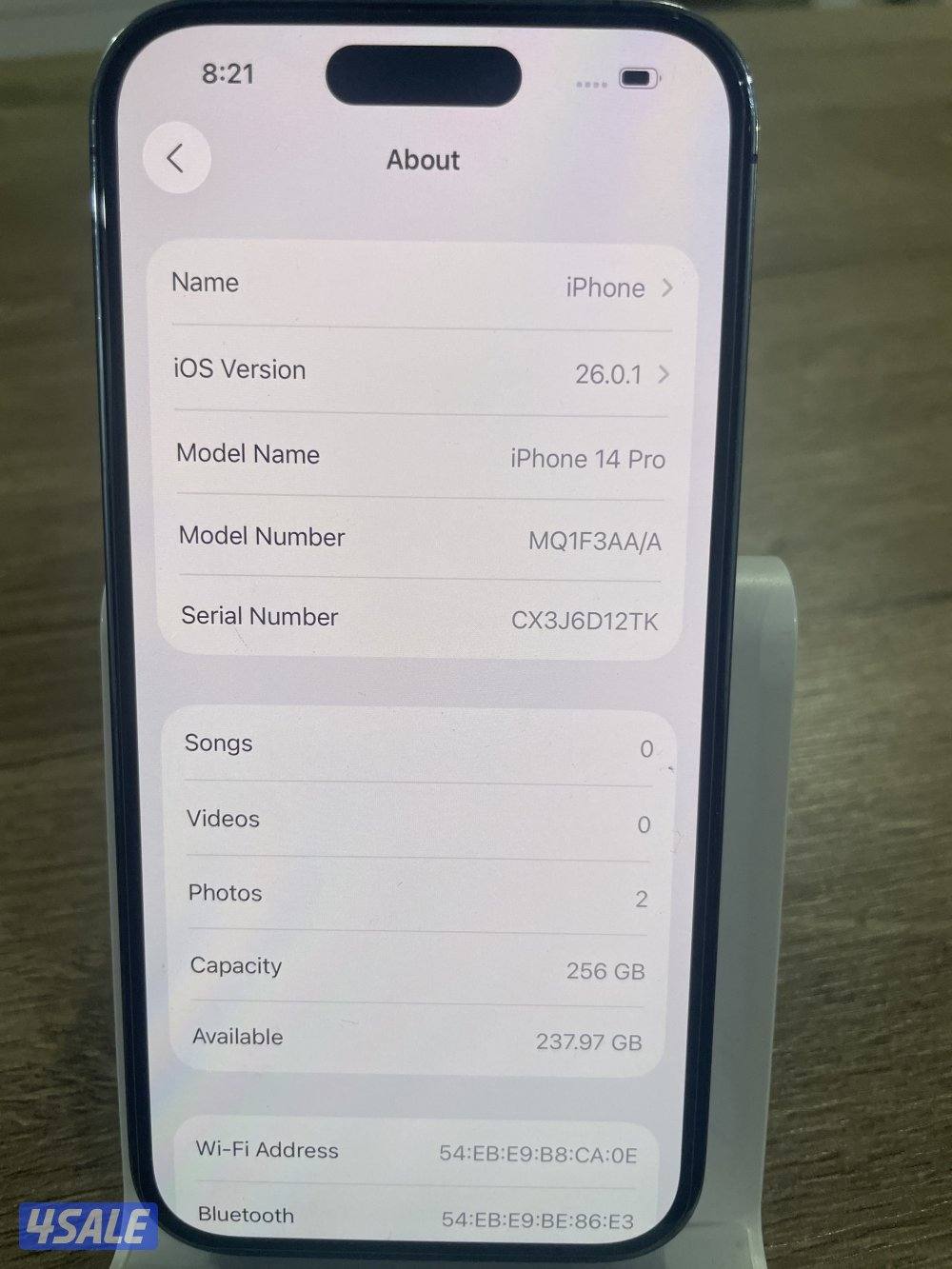 IPhone 14 pro 256 للبيع4