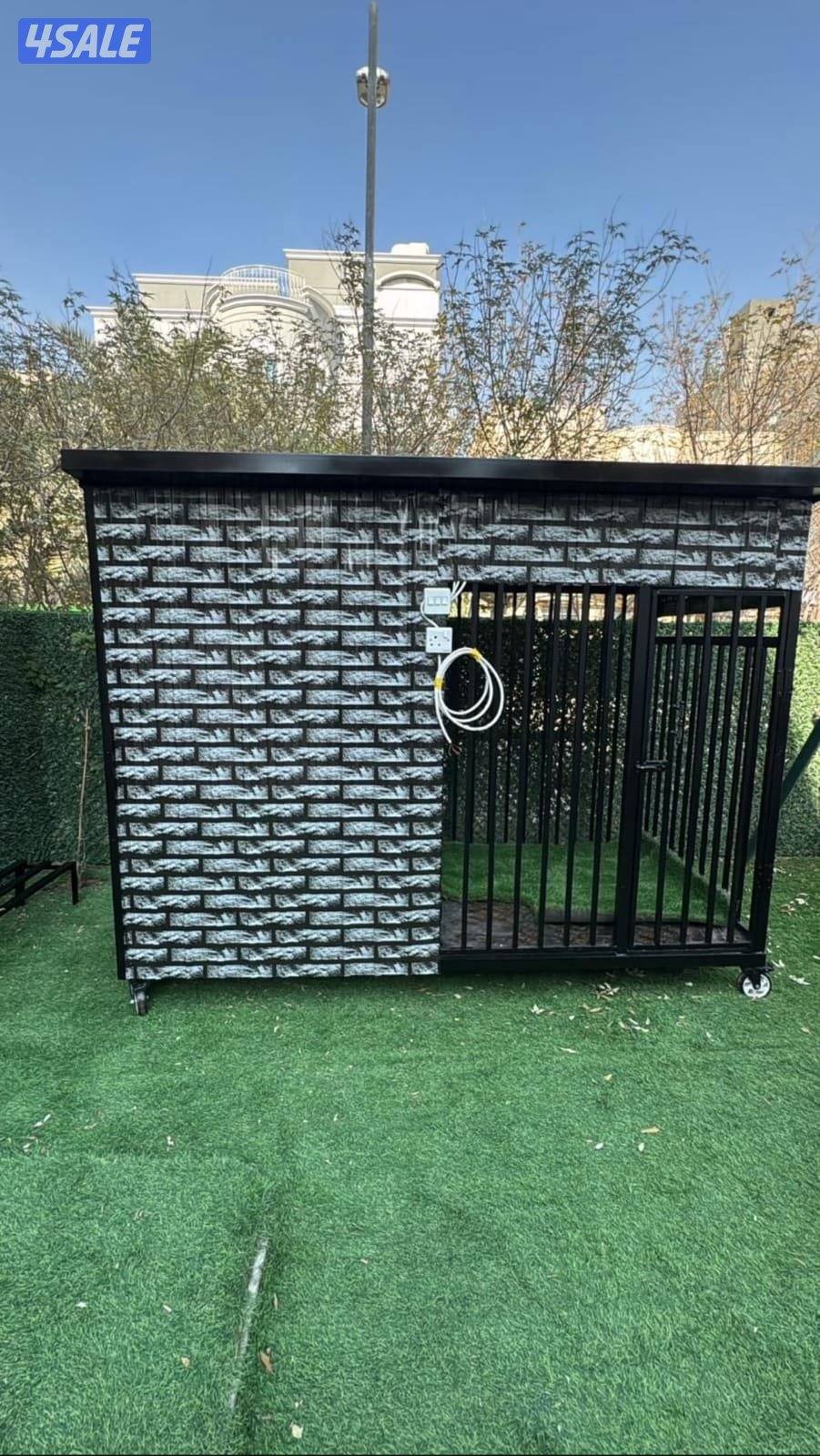 للبيع أقفاص كلاب معى تكيف وعازل صوت3