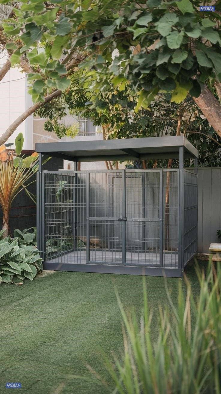 للبيع أقفاص كلاب معى تكيف وعازل صوت7