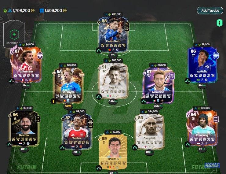 حساب فيفا للبيع عليه مليون و 250الف كوينز  ps0