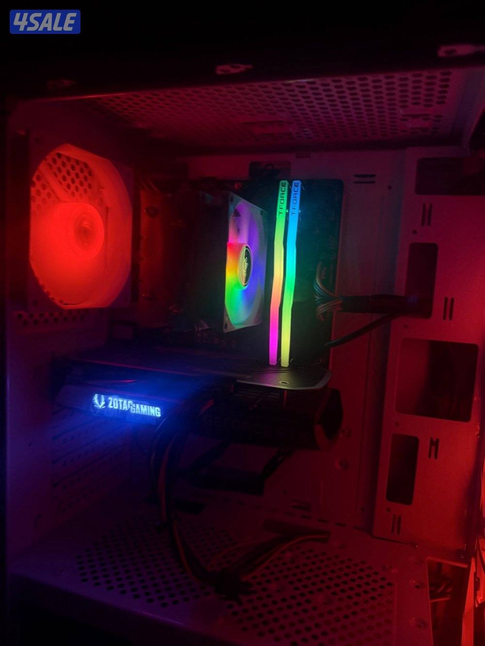 Pc للبيع rtx 4060 مع ماوس وكيبورد شبه جديد3