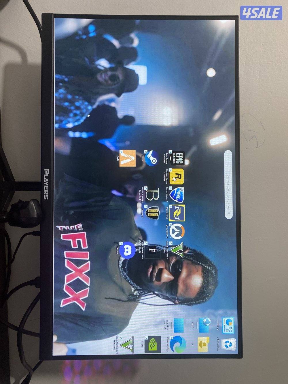 بيسي جديد كرت RTX2060. RAM16. SSD. معا شاشة120هرتز1