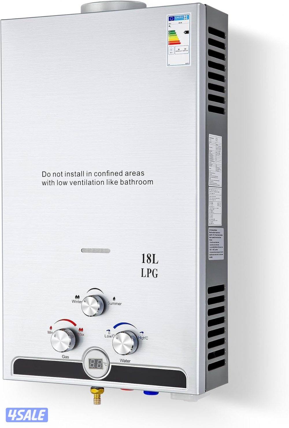 سخان ماء  علي  الغاز  ١٨ و٢٠ لتر5