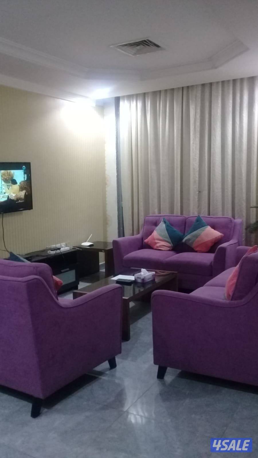 شقق مفروشه للايجار يومي واسبوعي خدمه ممتازه انترنت باركن سيارات1