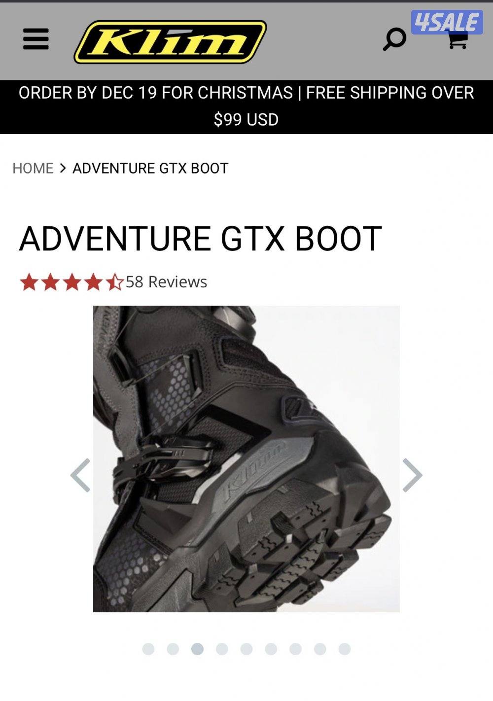 بيع حذاء KLIM Adventure GTX Boot3