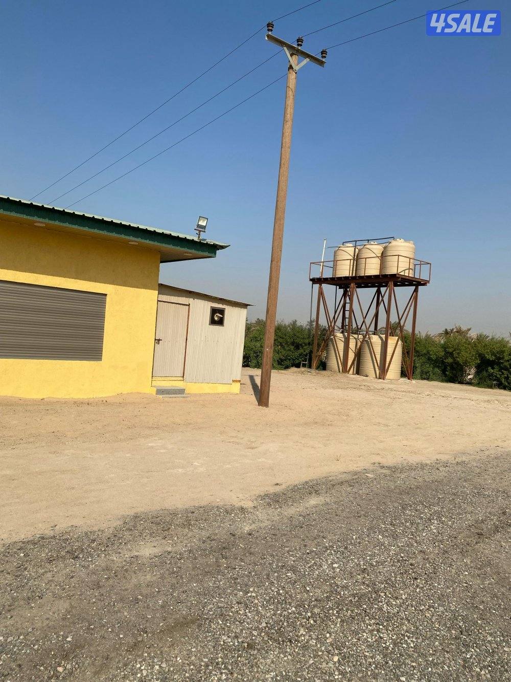 للبيع مزرعة مساحة 100 في العبدلي قطعة 5 شارع واحد فيها بيتين مع حمامين2