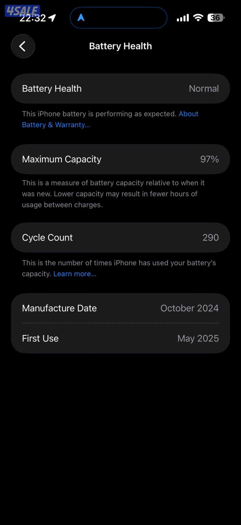 Iphone 16 pro max 512gb used like new2