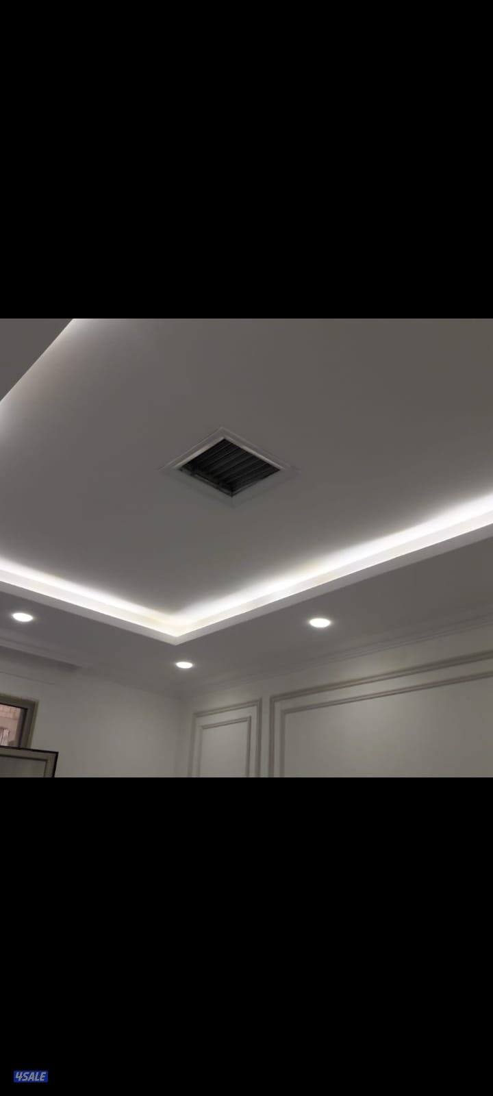 جبس بورر بارتيشن ديكور جبس باب خشب4