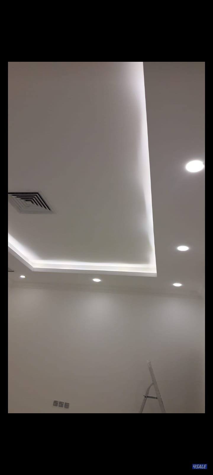 جبس بورر بارتيشن ديكور جبس باب خشب6