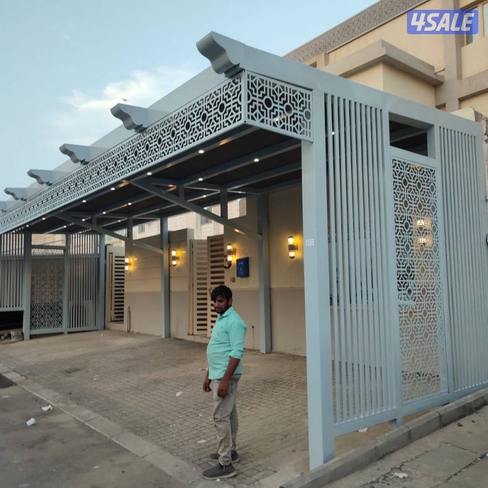 حداد هندي شغل درجه اولي مظلات خشبي خام كيربي ابواب درابزين0