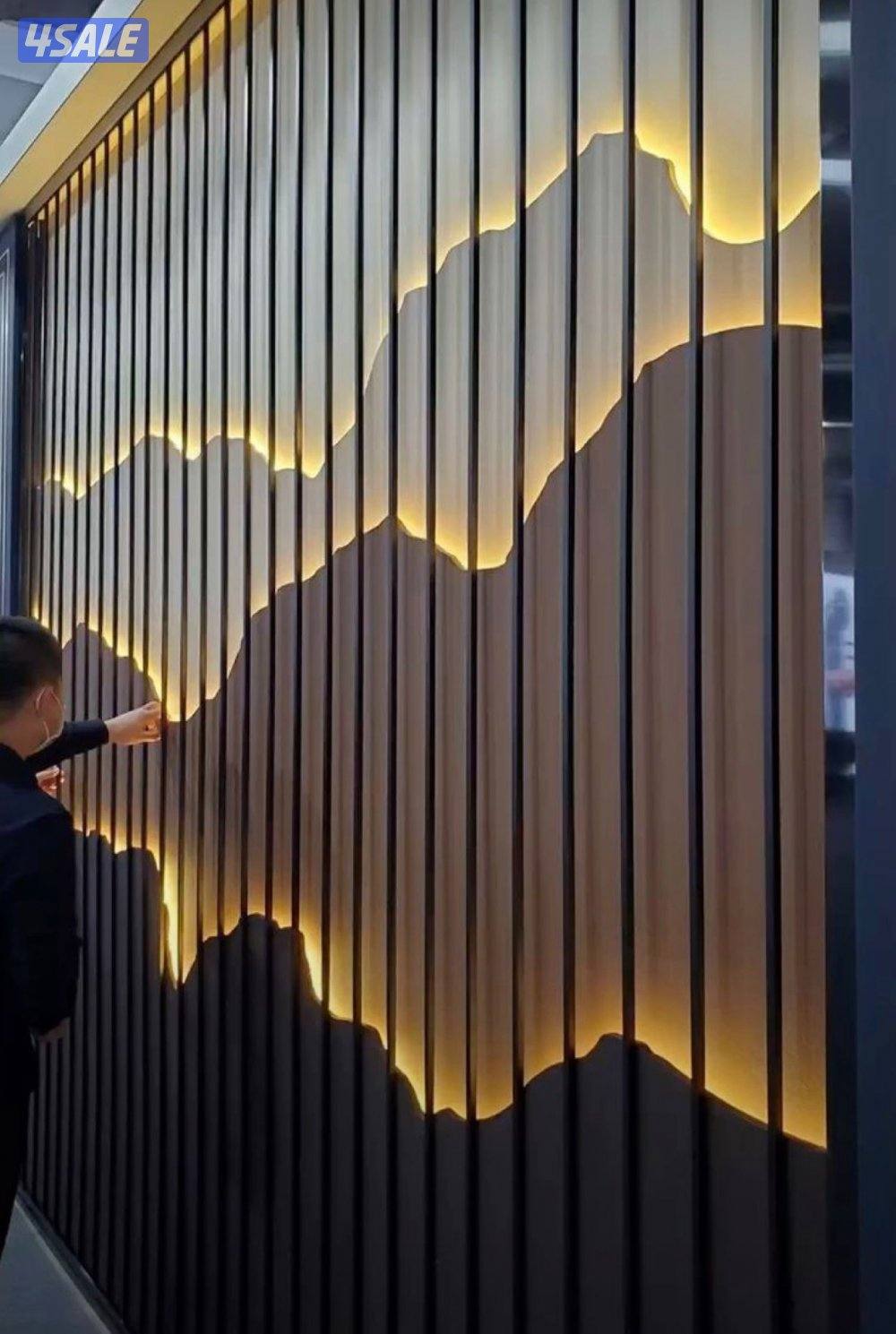 ابونور لعمل جميع الديكورات الخشبية وورق الجدران وبديل الحجر وبديل الرخ8